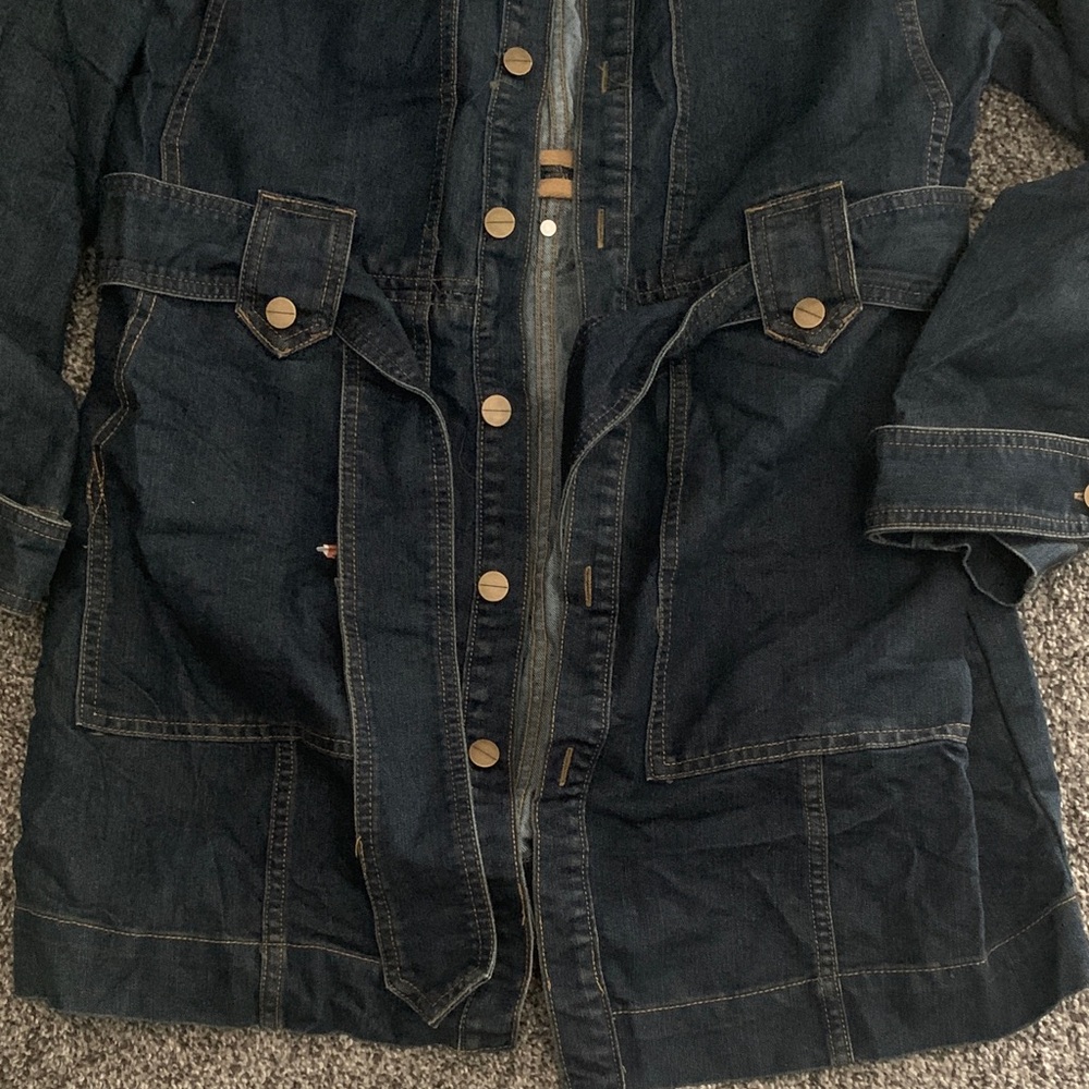 VENUS Dark Blue Jean Jacket - Picture 3 of 6